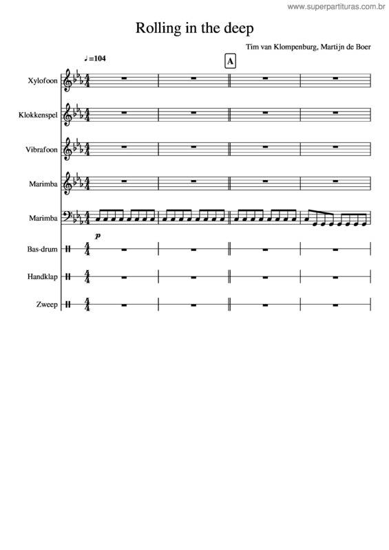Partitura da música Rolling In The Deep v.11