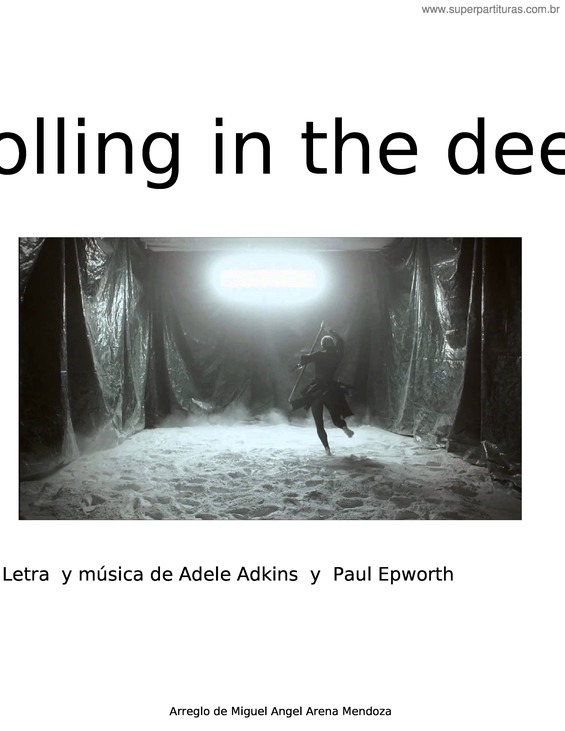 Partitura da música Rolling In The Deep v.12