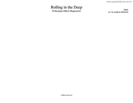 Partitura da música Rolling In The Deep v.14