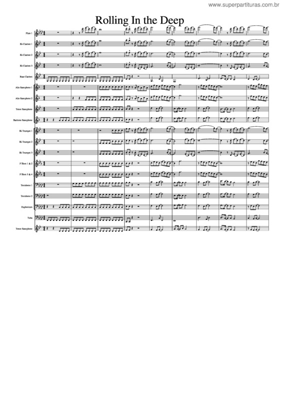Partitura da música Rolling In The Deep v.36