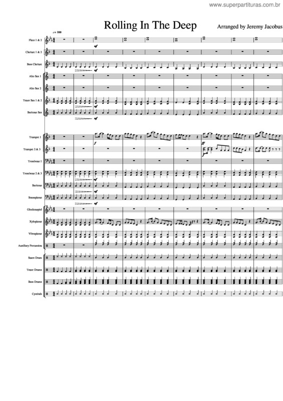 Partitura da música Rolling In The Deep v.41