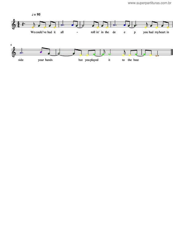 Partitura da música Rolling In The Deep v.51
