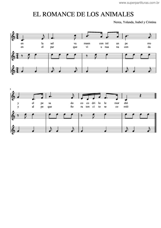 Partitura da música Romance 1