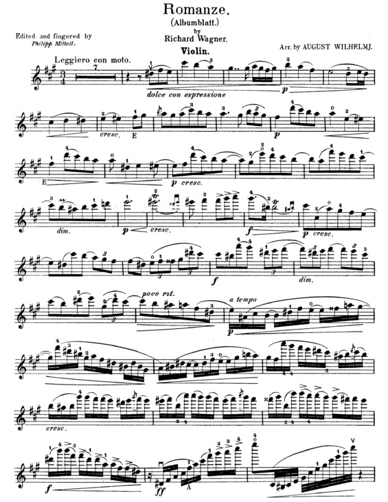 Partitura da música Romanze v.2