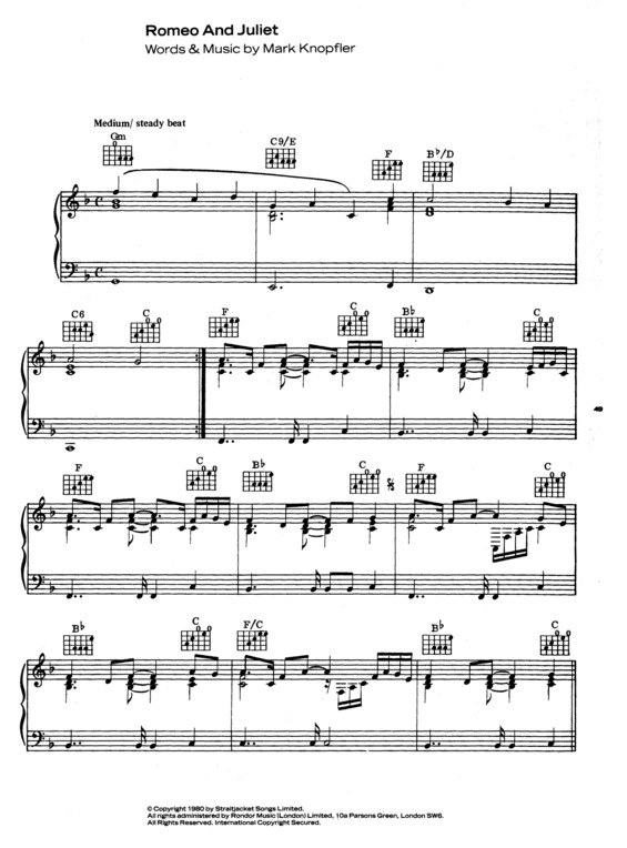 Partitura da música Romeo and Juliet v.7