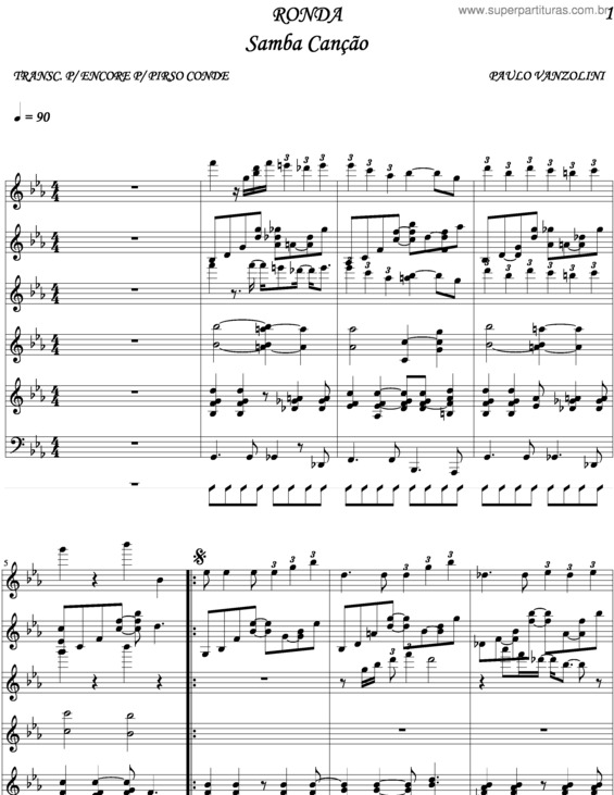 Partitura da música Ronda v.5