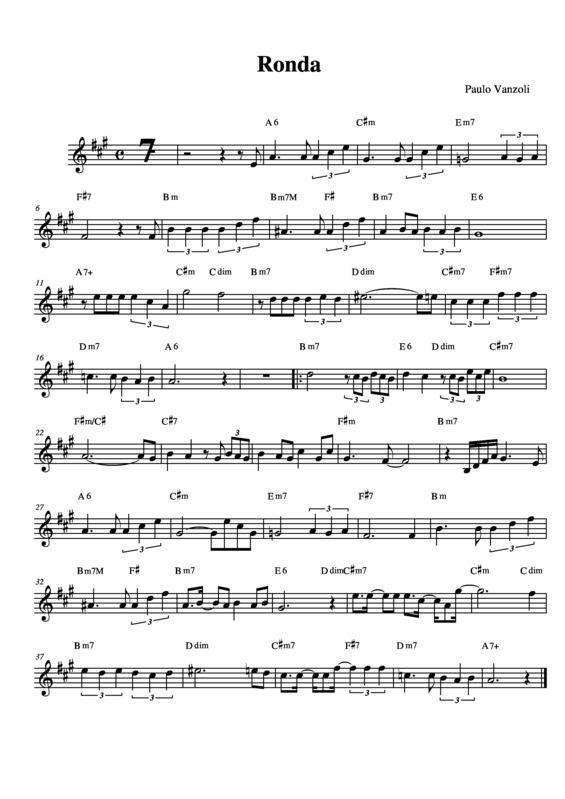 Partitura da música Ronda v.8