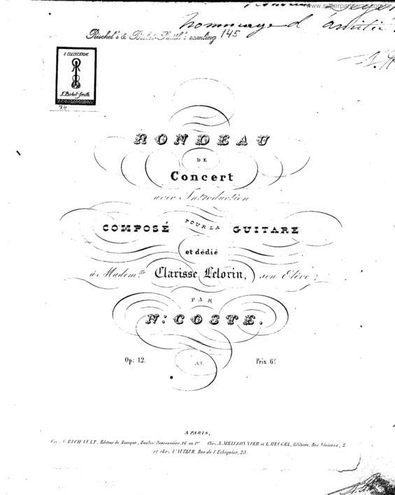 Partitura da música Rondeau de Concert