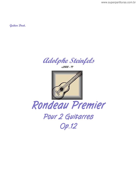 Partitura da música Rondeau Premier