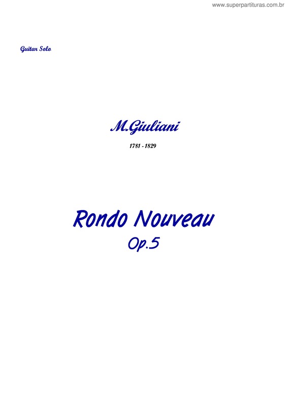 Partitura da música Rondò v.3