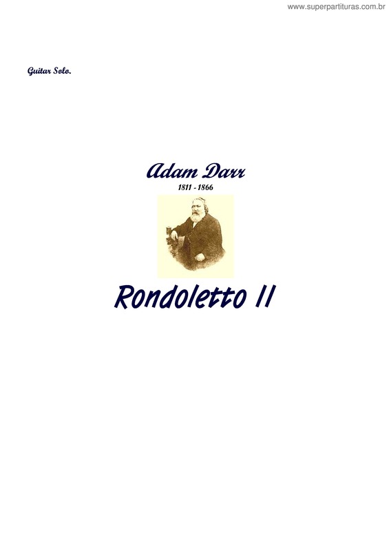Partitura da música Rondoletto II