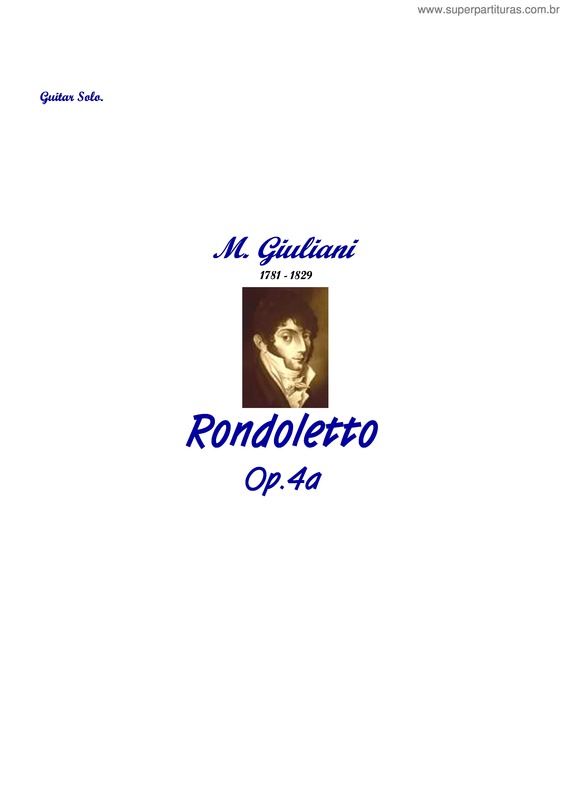 Partitura da música Rondoletto