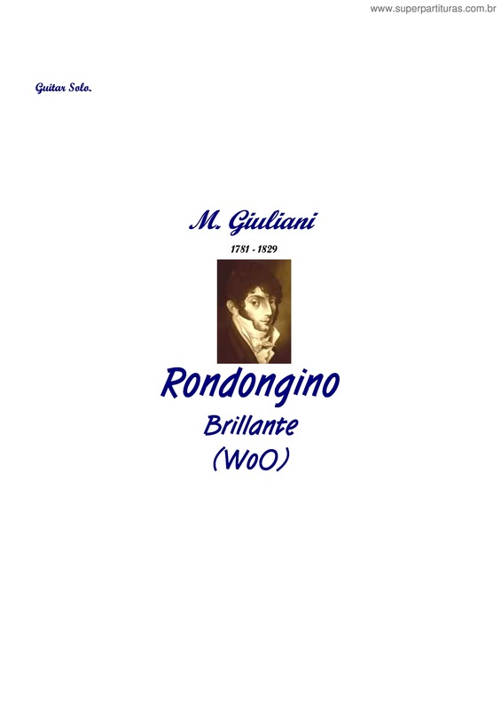 Partitura da música Rondongino