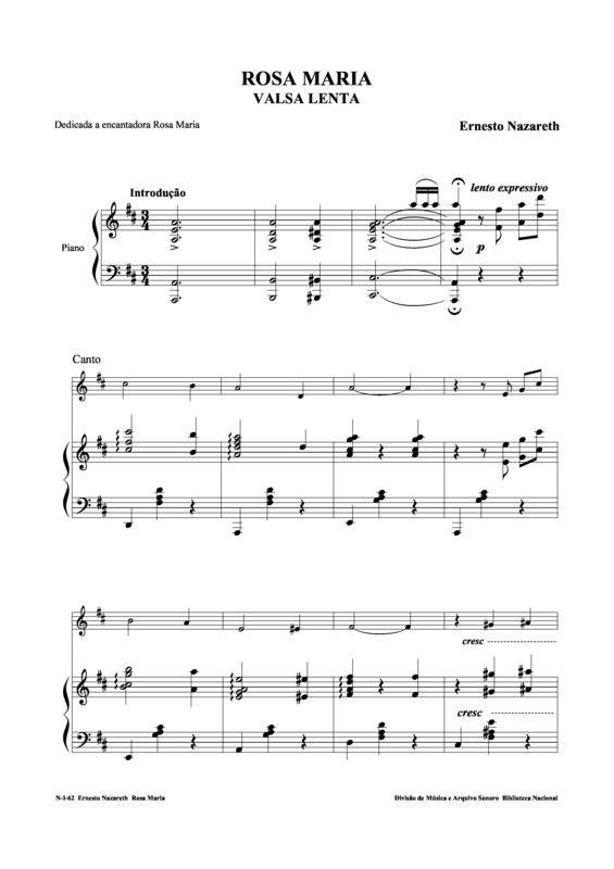 Partitura da música Rosa Maria v.4