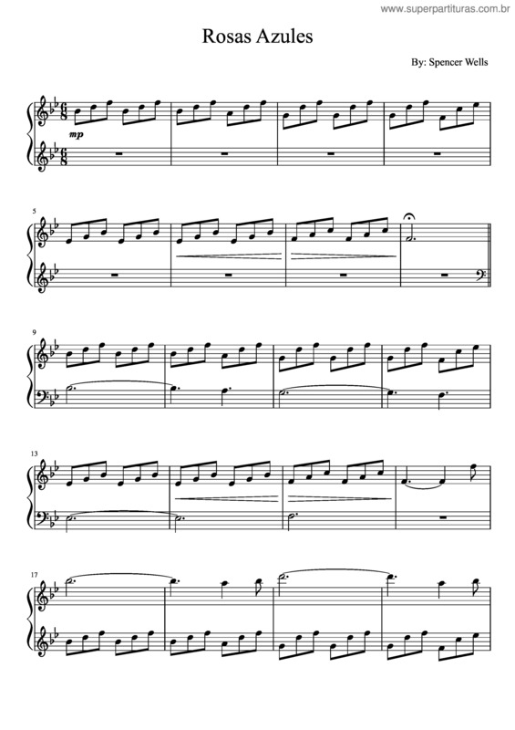 Partitura da música Rosas Azules Almost Done