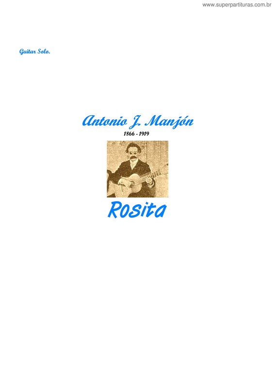 Partitura da música Rosita v.3