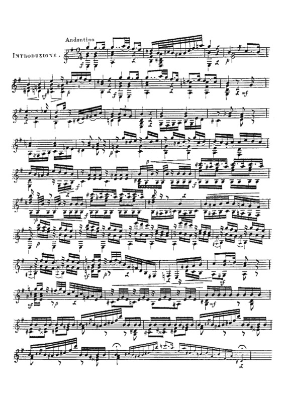 Partitura da música Rossiniana Nr 1