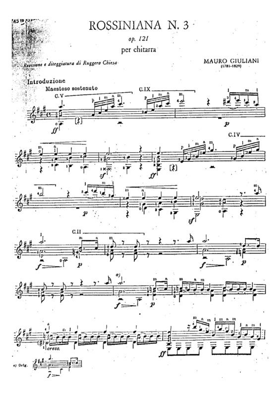 Partitura da música Rossiniana Nr 3