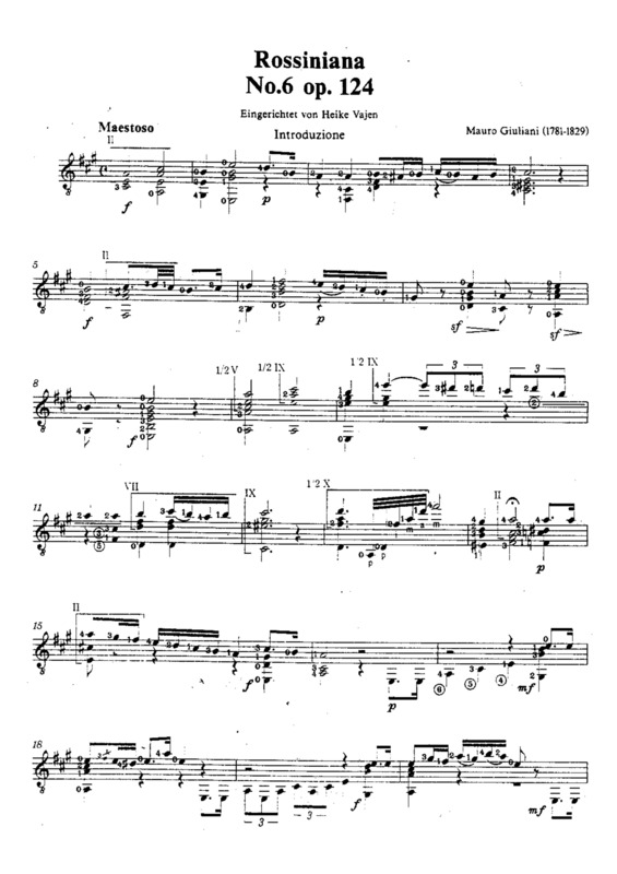 Partitura da música Rossiniana Nr 6
