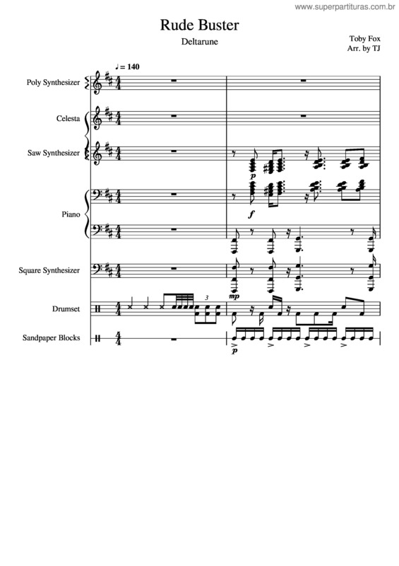 Partitura da música Rude Buster v.3