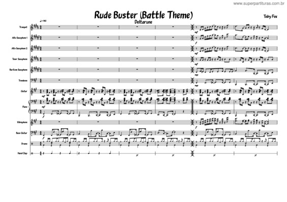 Partitura da música Rude Buster