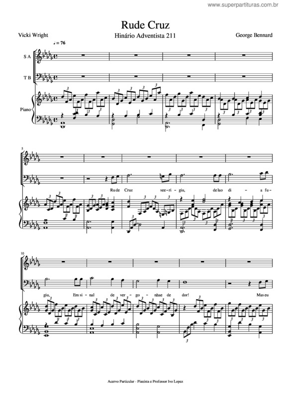 Partitura da música Rude Cruz v.10