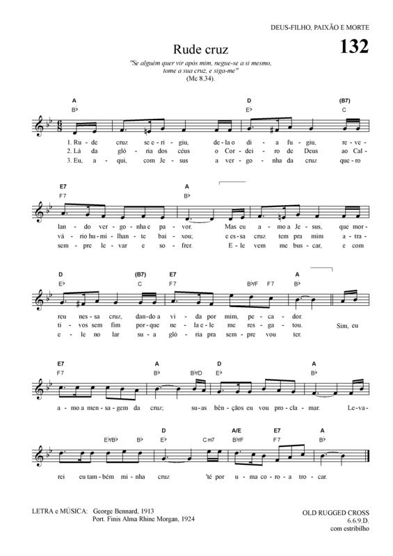 Partitura da música Rude Cruz v.3
