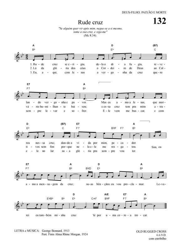 Partitura da música Rude Cruz v.3