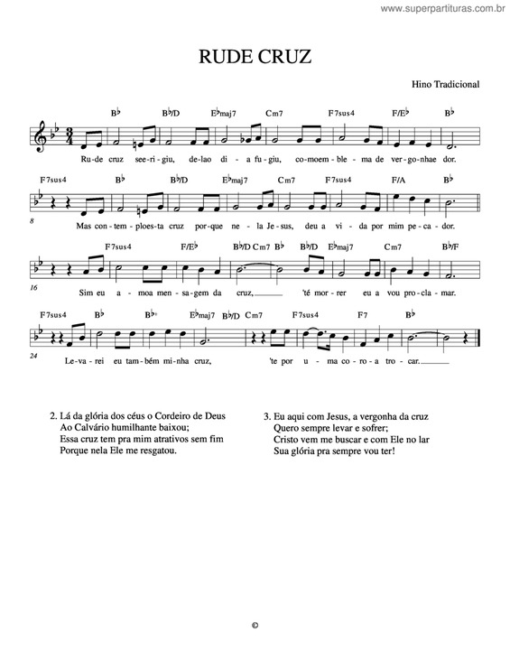 Partitura da música Rude Cruz v.4