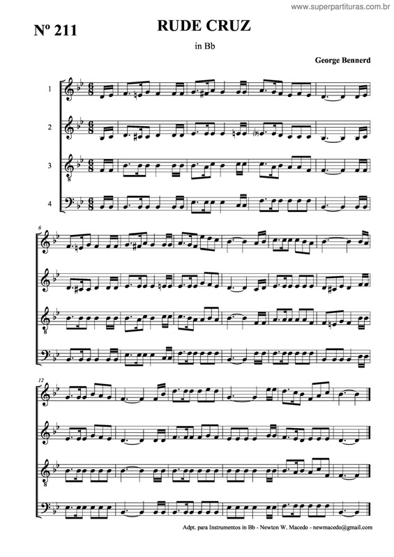 Partitura da música Rude Cruz v.7