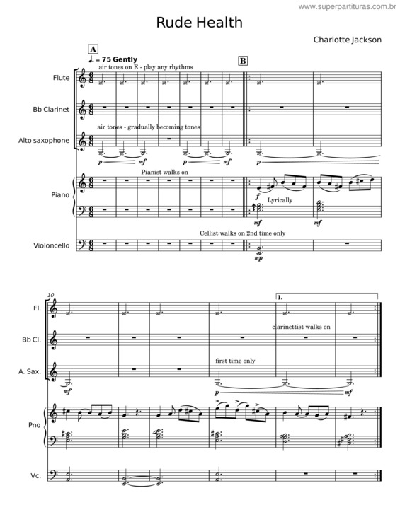 Partitura da música Rude Health – Charlotte Jackson