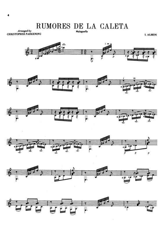 Partitura da música Rumores De La Caleta v.2