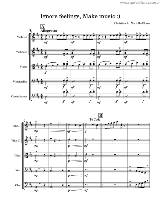 Partitura da música Run Along The Flow