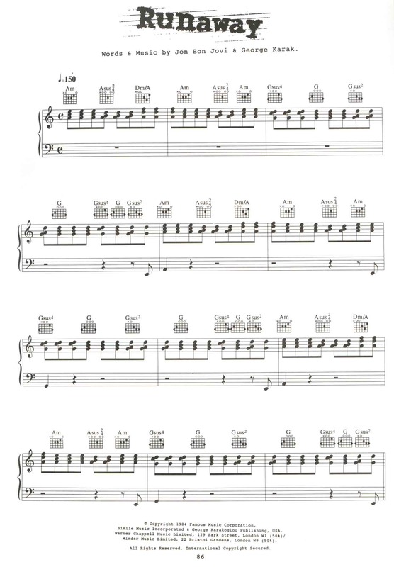 Partitura da música Runaway v.12