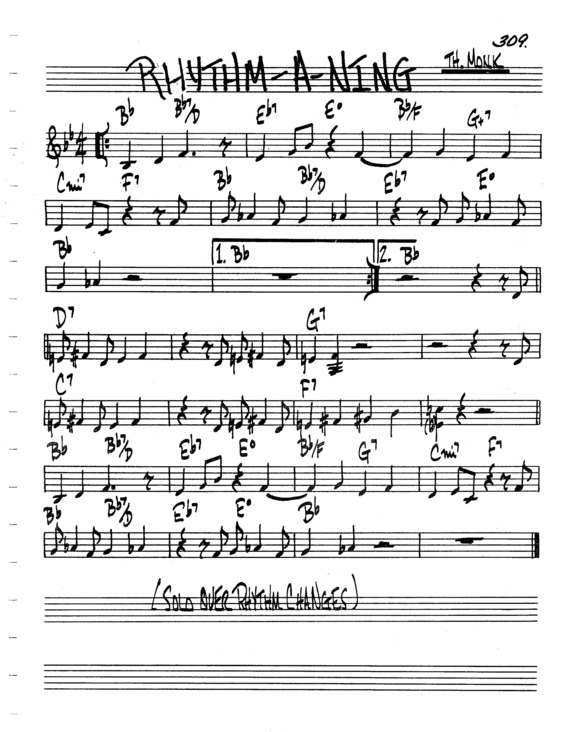 Partitura da música Rythm A Ning v.5