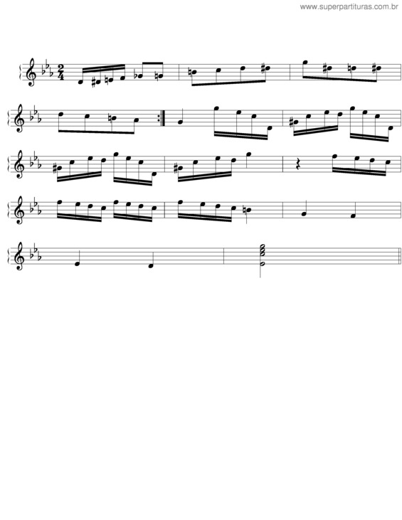 Partitura da música S.O.S. v.2