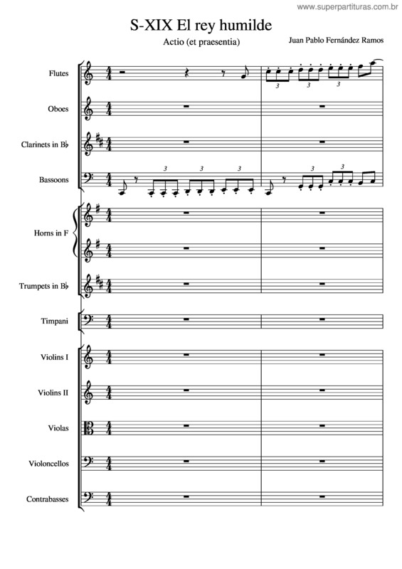 Partitura da música S–Xix El Rey Humilde 3 Mto Actio