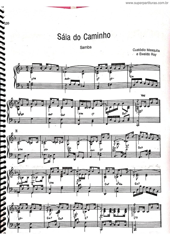 Partitura da música Sáia Do Caminho v.4