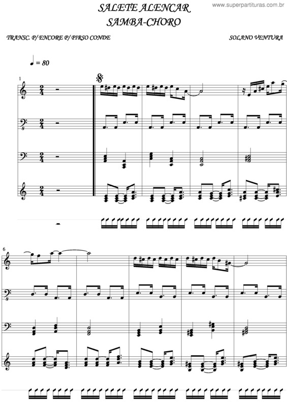 Partitura da música Salete Alencar v.3