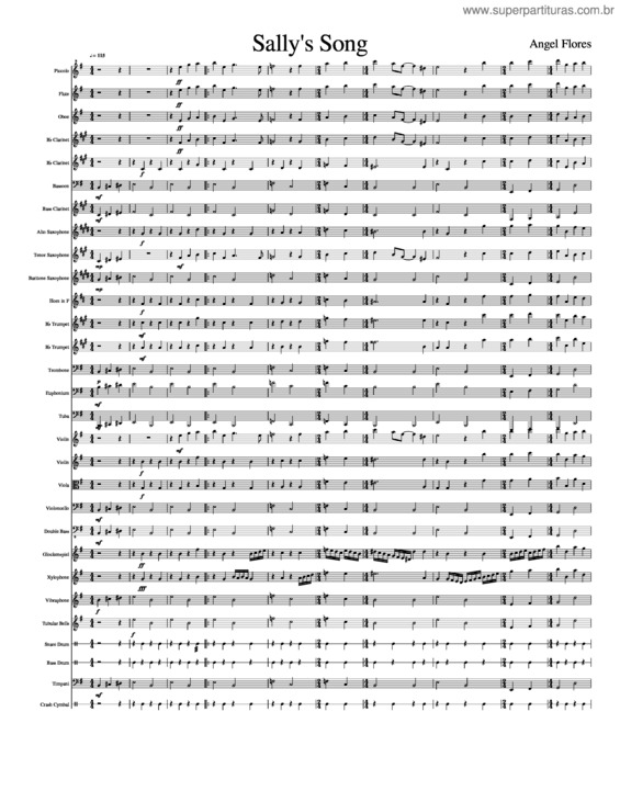Partitura da música Sally`S Song v.3