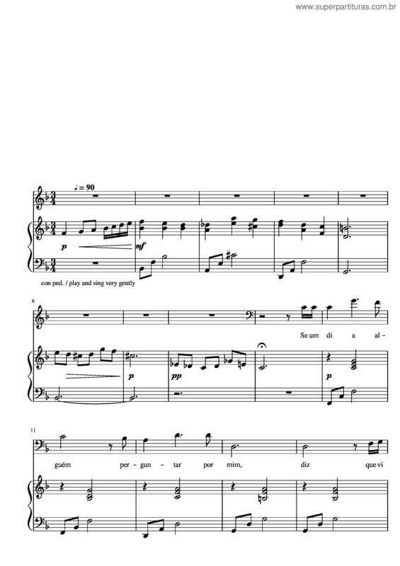 Partitura da música Salvador Sobral v.2
