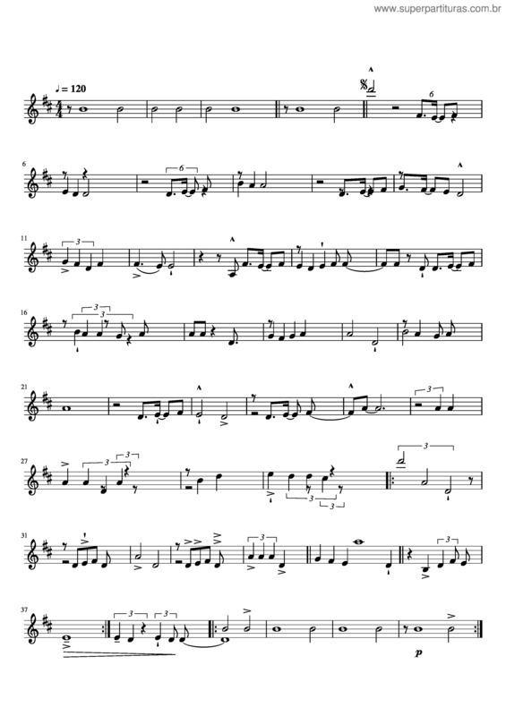 Partitura da música Salvo Pela Graça v.2