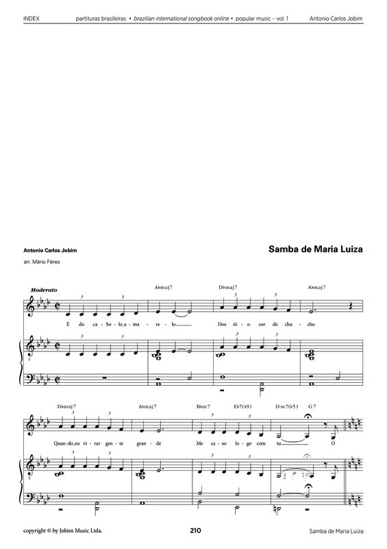 Partitura da música Samba de Maria Luiza v.4