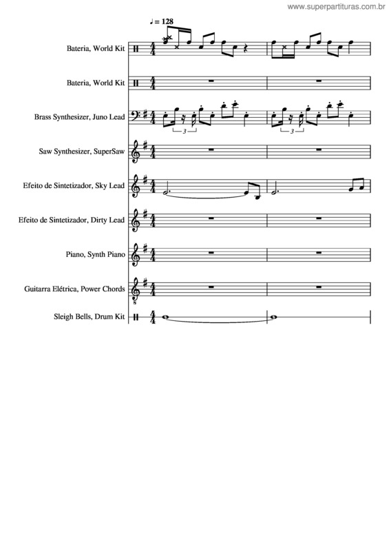 Partitura da música Samurai v.8