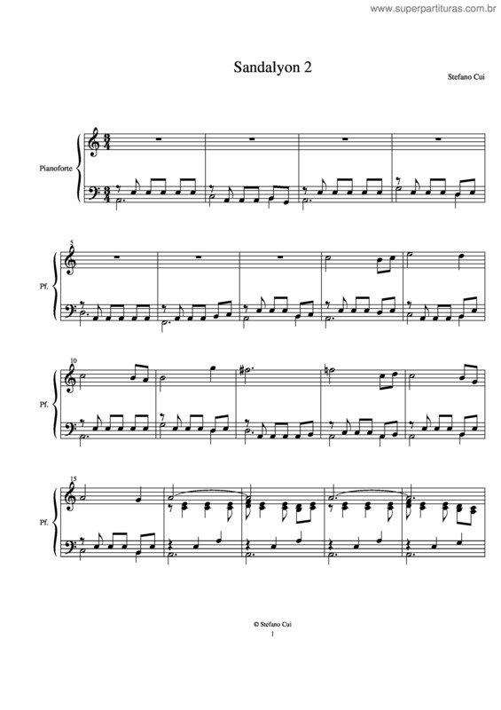 Partitura da música Sandalyon 2