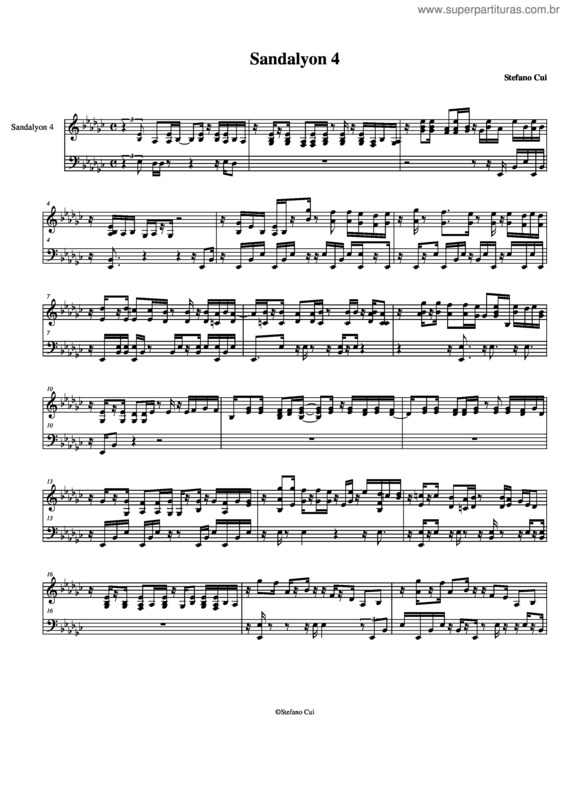 Partitura da música Sandalyon 4