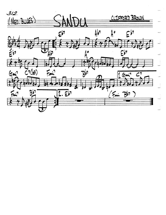 Partitura da música Sandu v.4