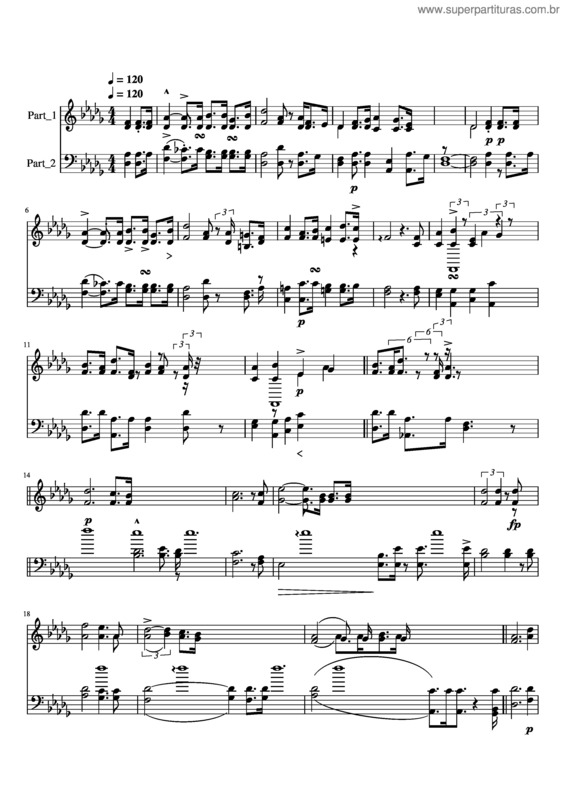 Partitura da música Santa La Noche – Iranvasquez v.2