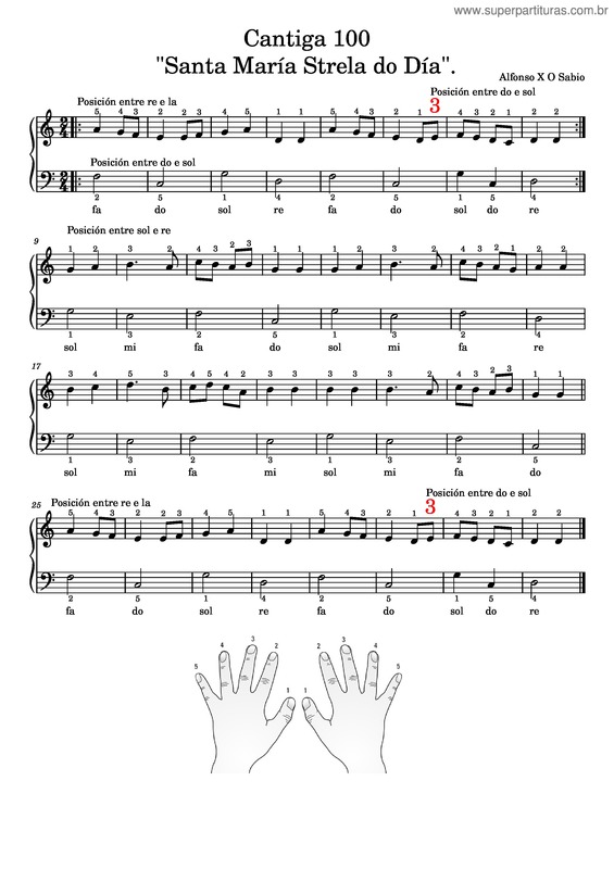 Partitura da música Santa Maria Strela Do Dia v.5