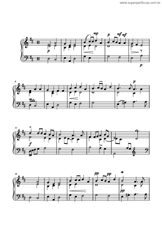 Partitura da música Santo – S. Varnavà